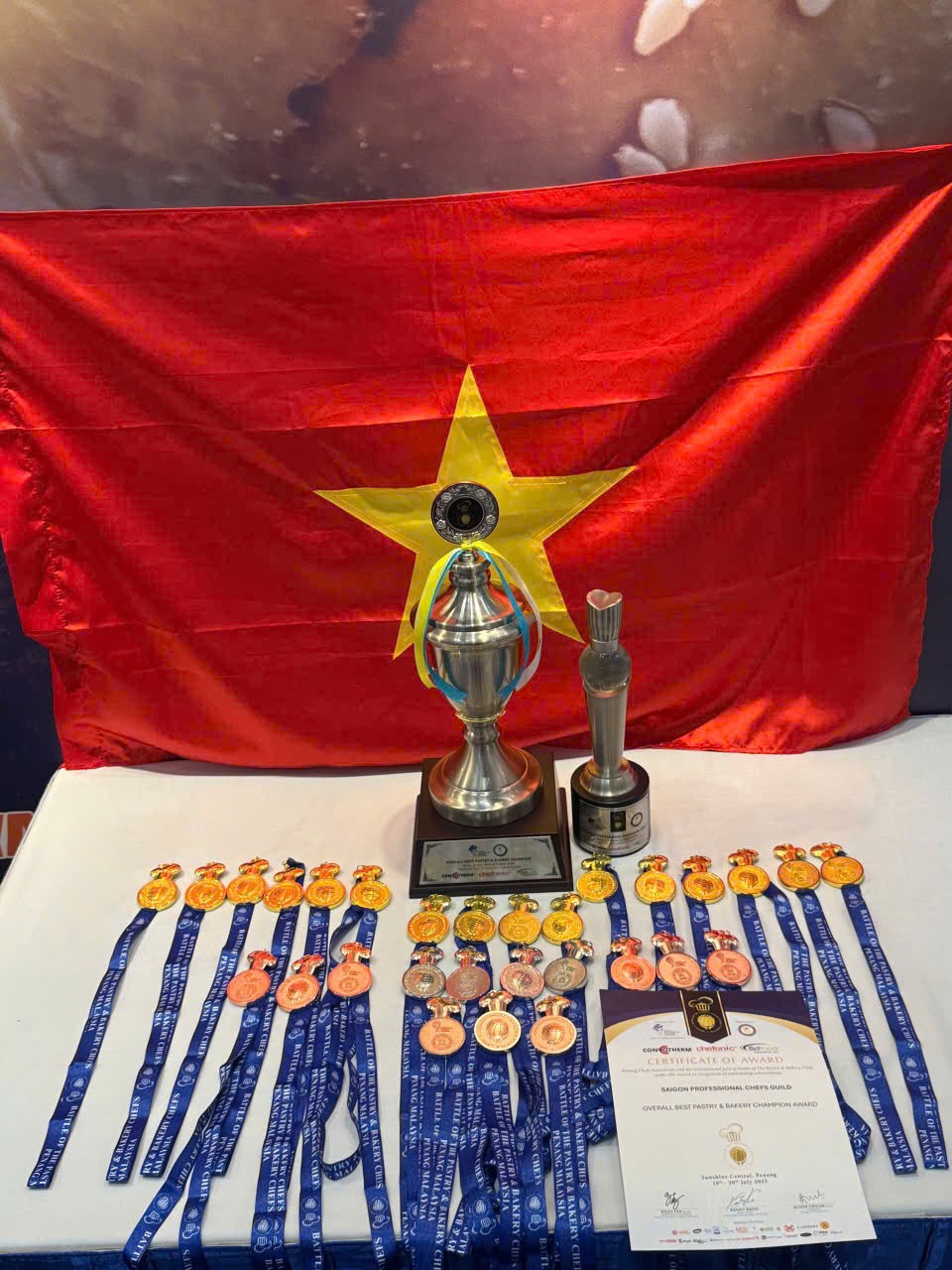 Số lượng huy chương đoàn Việt Nam đạt được tại cuộc thi